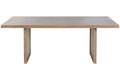 Mesa de comedor de mango con paneles de ratán - Rincones Bari